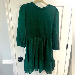 Blu Pepper brand dress in forest green. Never Worn!!